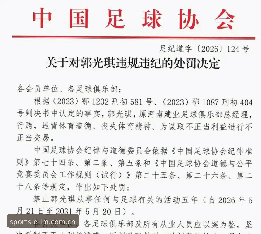 IM电竞2026新版入口 中国足协第三批禁足名单深度解析:65人受罚背后的行业整顿行动